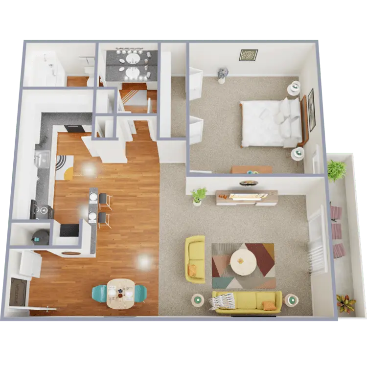 Floor plan: A1 — Music City Flats